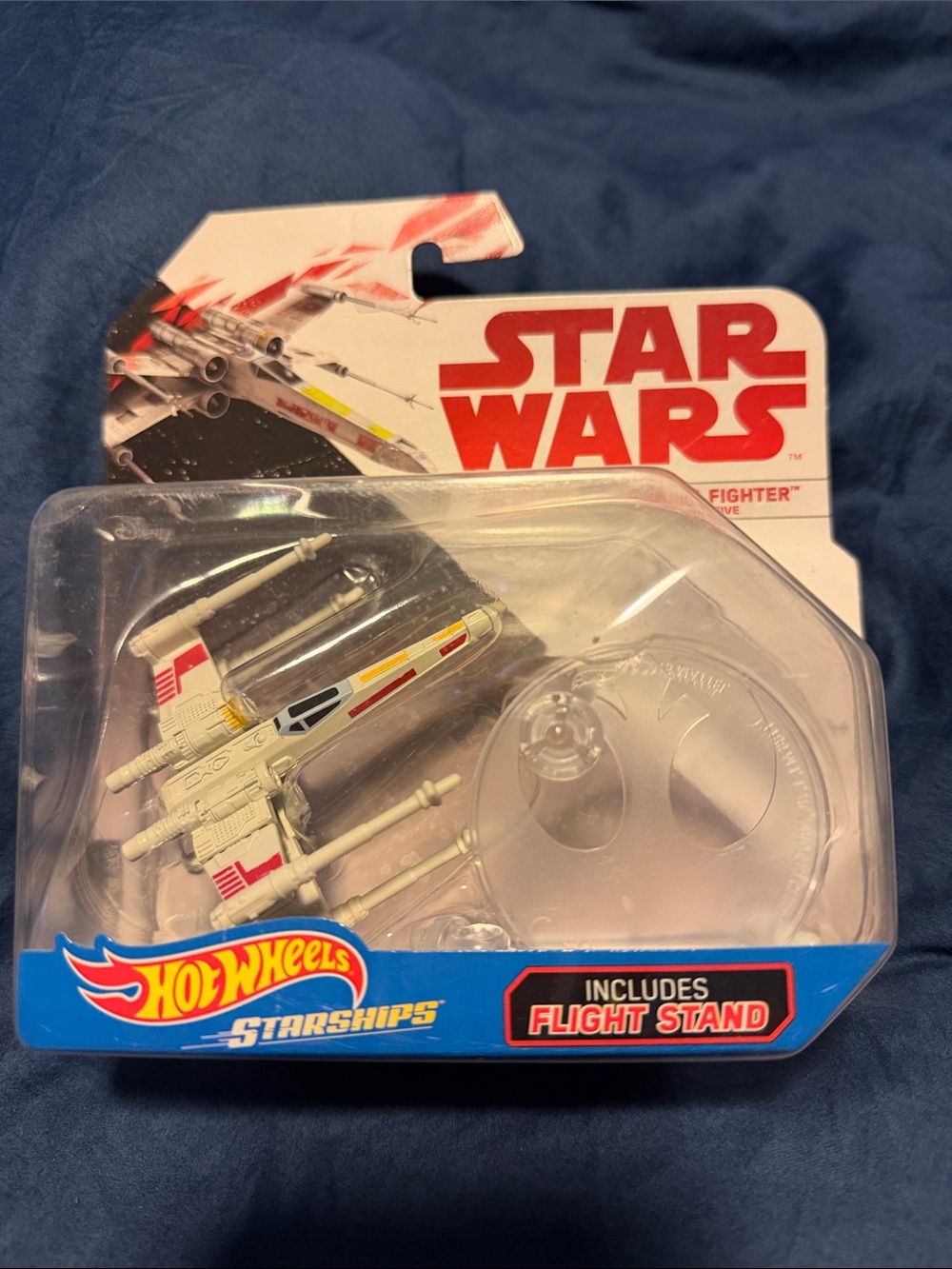 New in Box, Hot Wheels Star Wars X-Wing Fighter Toy - White, Red, Yellow Accents